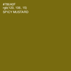 #786A0F - Spicy Mustard Color Image